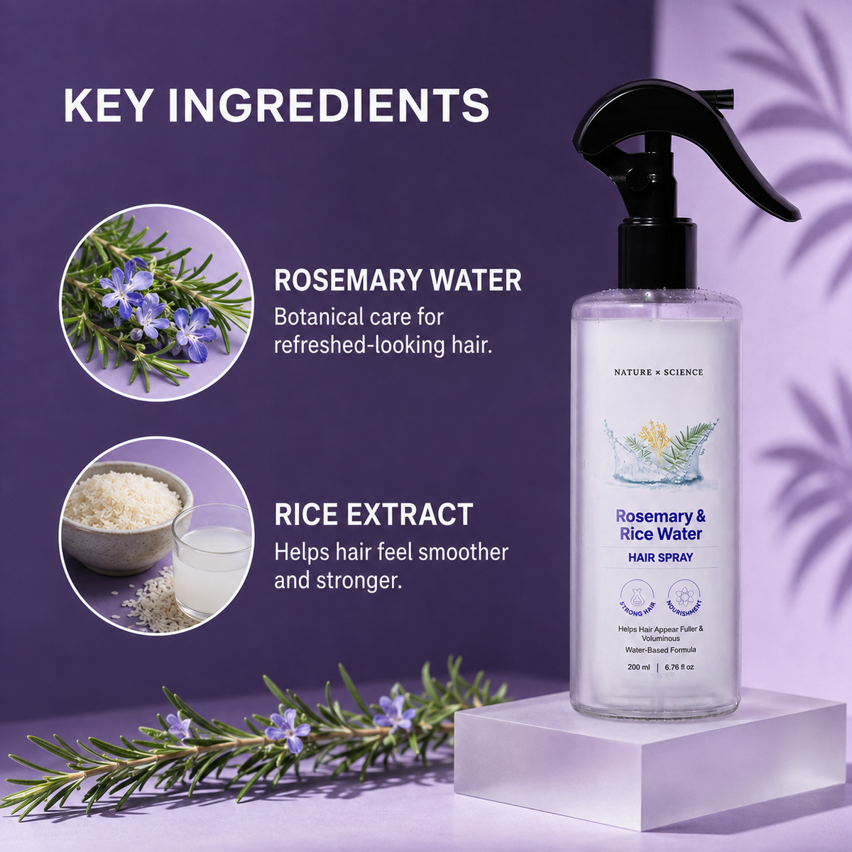 Nature x Science Rosemary Water & Rice Water 200 ml