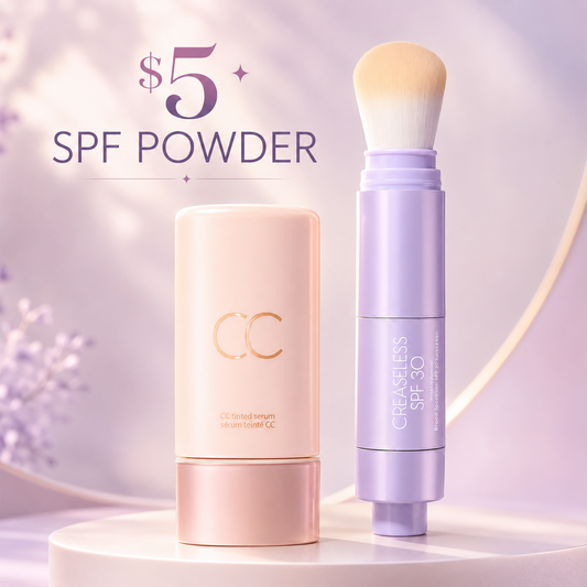 Skin Essentials CC Tinted Serum & SPF 30 Mineral Setting Powder Set