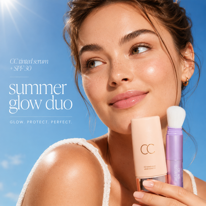 Skin Essentials CC Tinted Serum & SPF 30 Mineral Setting Powder Set