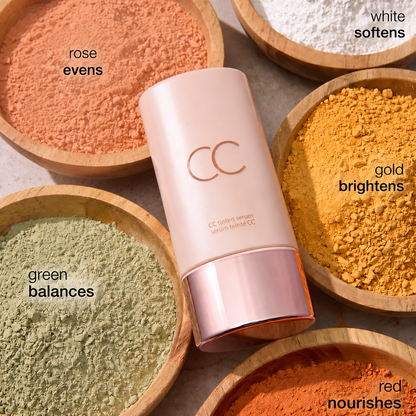 CC Color-Correcting Tinted Serum – Lightweight, Shade-Adaptive Coverage with 24H Hydration & 16H Waterproof Wear